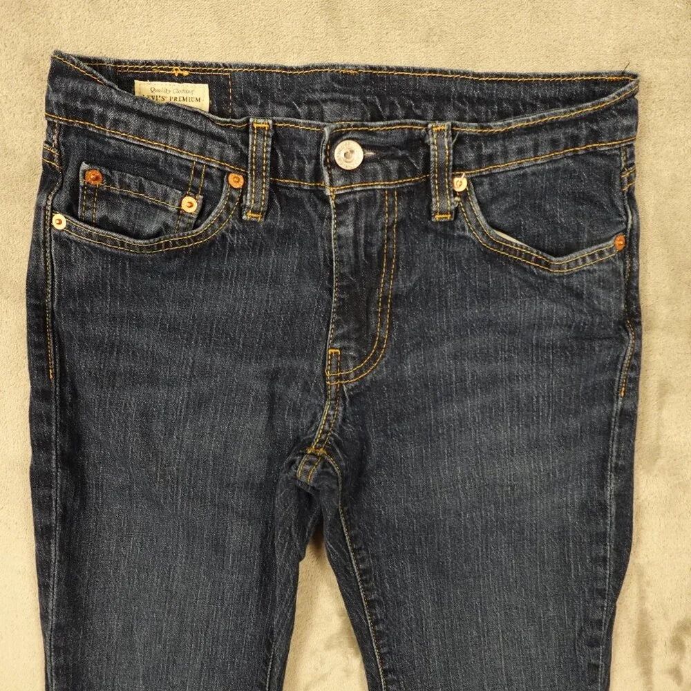 Levi's‎ Jeans 511 Slim Fit Men's 29x32 Dark Wash Blue Denim Premium Red Tab